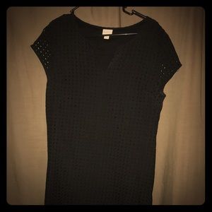 Black shift dress